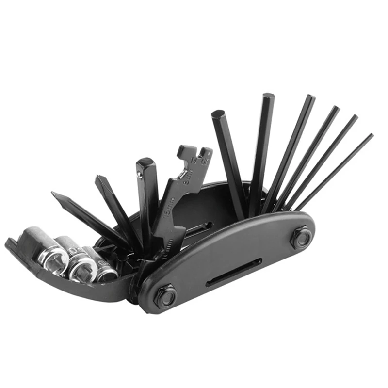 

Q211 Cycling Bike 16 in 1 Multifunction Bicycle Repair Tools Kit Hex Spoke Screwdriver Tool MTB Bike Repairing Tools