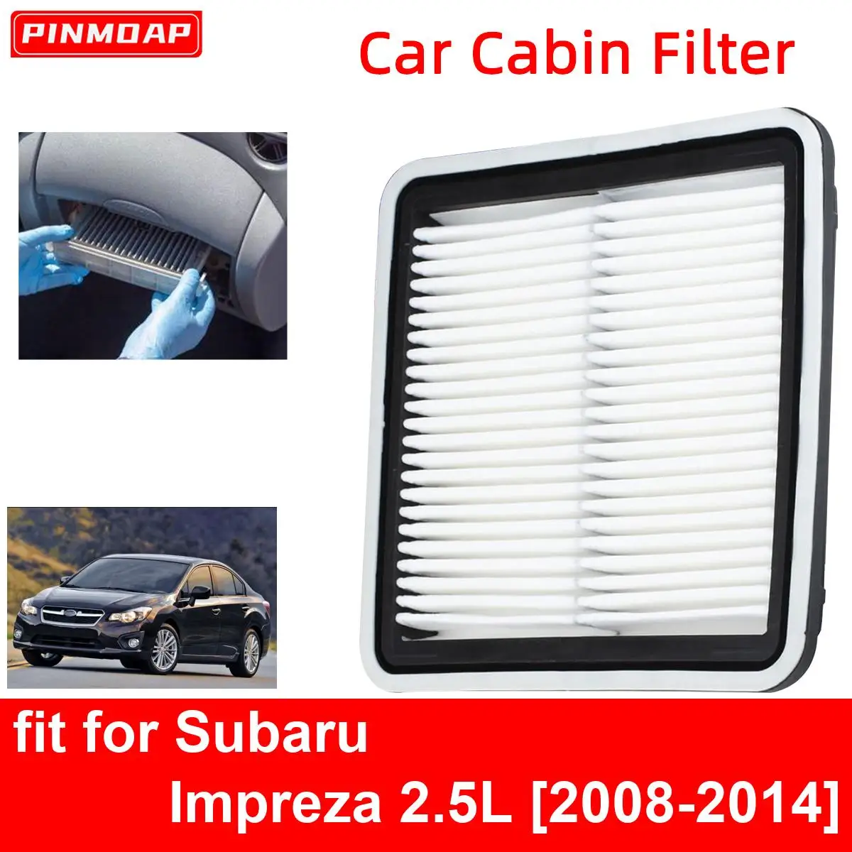 Car Engine  Cabin Air Filter for Subaru Impreza 2.5L 2008-2014 Auto Filters Car Engine bon Fiber CA9997 16546-AA090 16546-AA10A 