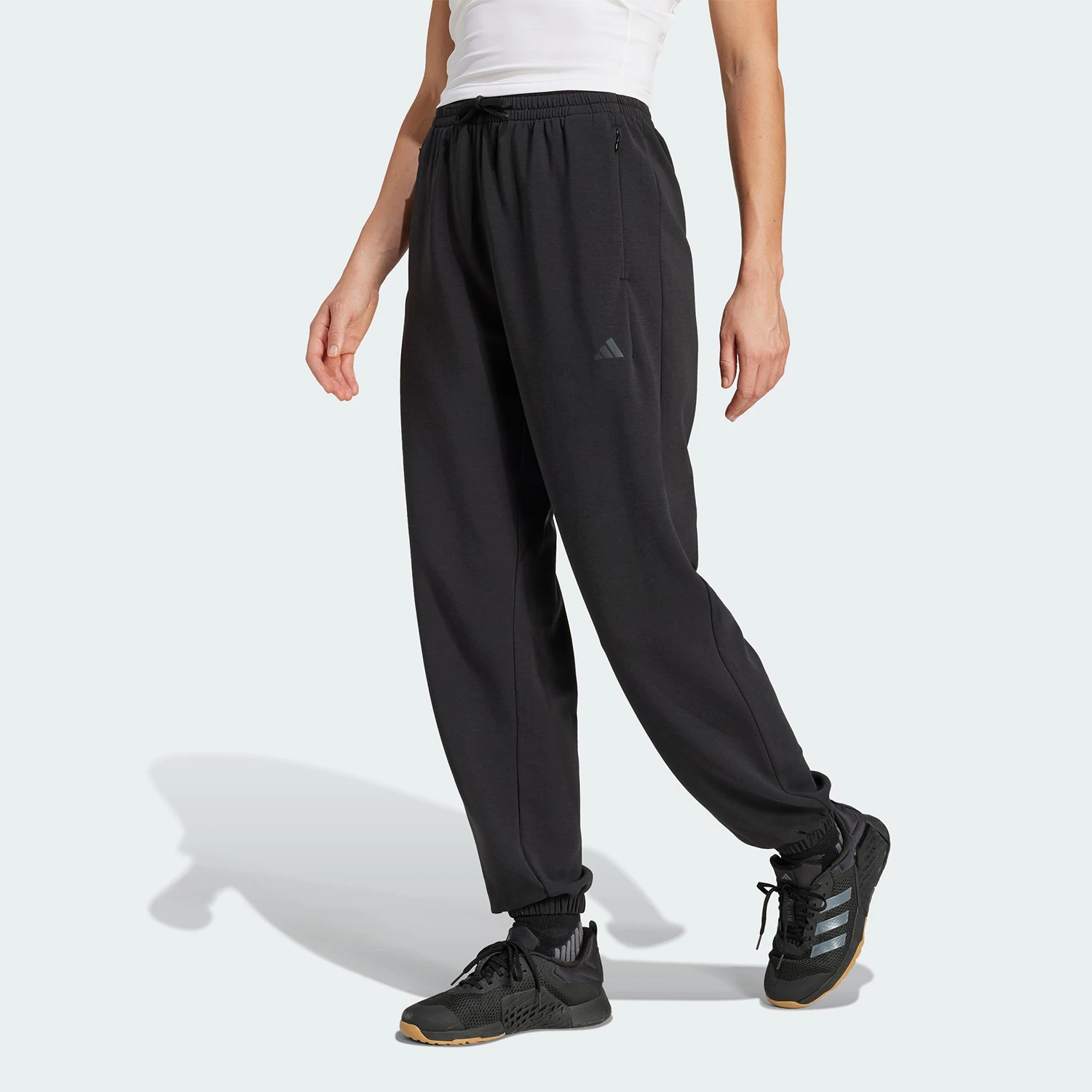 

Официальные женские вязаные спортивные длинные брюки Adidas D4T KNIT PANT JP2644