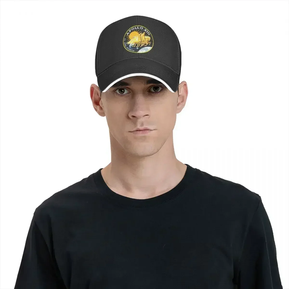 NASA Apollo 13 1970 Mission Insignia Badge Emblem Logo Patch Unisex Caps Trucker Baseball Cap Customizable Polychromatic Hats view 6