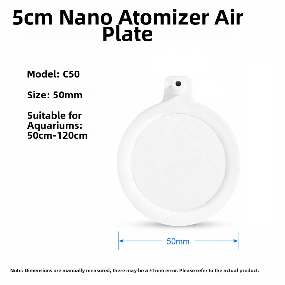 1Pcs 35/50/80/100mm Aquarium Air Stone Nano Disc Mini Air Stone Oxygen Aerator Hydroponic Oxygen Plate for Fish Tank Aquarium