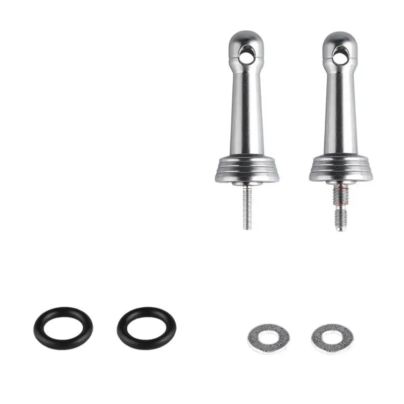 New Fishing Wheel Balance Rod Universal Aluminum Fishing Reel Balancers Insertion In/Screw In Stand With Gasket Rubber Rings view 6