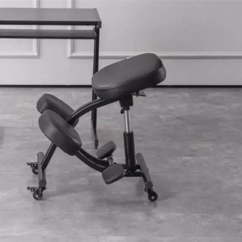 Ergonomic Kneeling Chair, Adjustable Posture Correction Stool with Wheels for Home Office