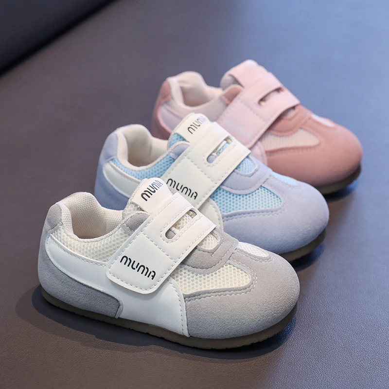 2025 Spring Autumn Children Sport Training Shoes Boys Girls Moral Training Fashion Sneakers Kids Soft Soled Casual Board Shoes