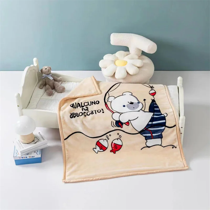 Cartoon Blanket for Girls Kids Toddler Baby, Soft Warm Flannel Cozy Plush Throw Blanket for Couch Sofa Bed Best Gift for Kids