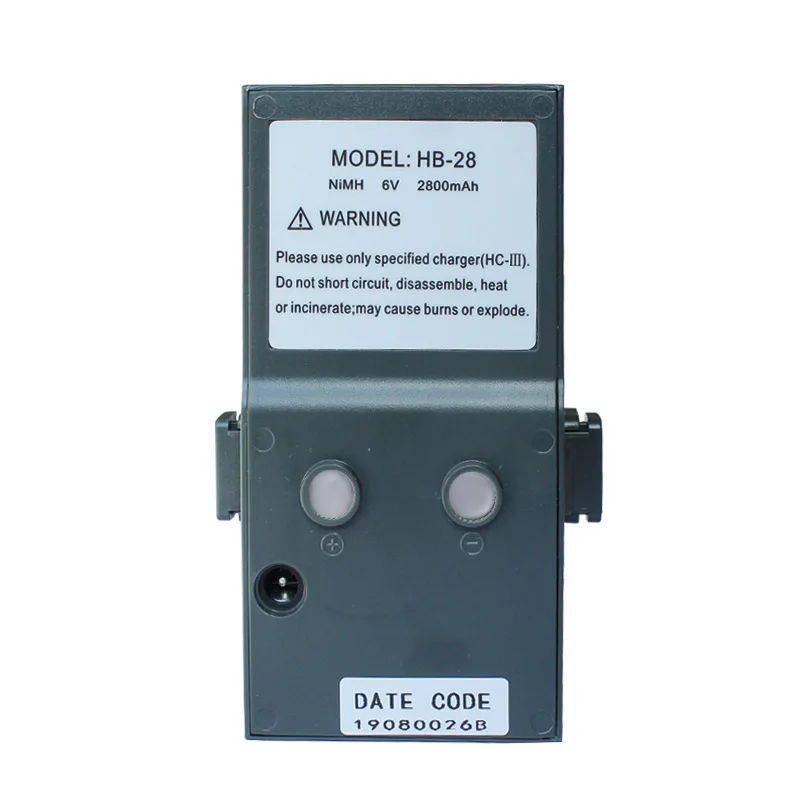 High Quality HB-28 NI-MH Battery 6V 2800mAh for South NTS-302 312 332 Series Total Station Brand New Replacement Battery