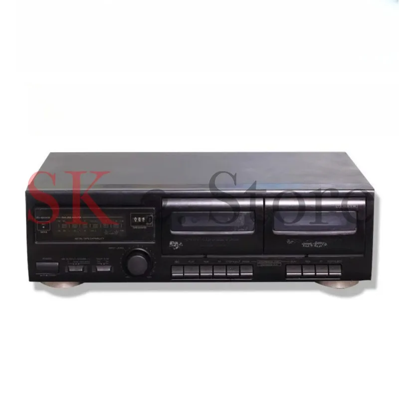 Dual Cassette Deck Recorder 2-Way Tape Deck Player with Auto Reverse Hi-Fi Stereo Sound Vintage Audio Equipment
