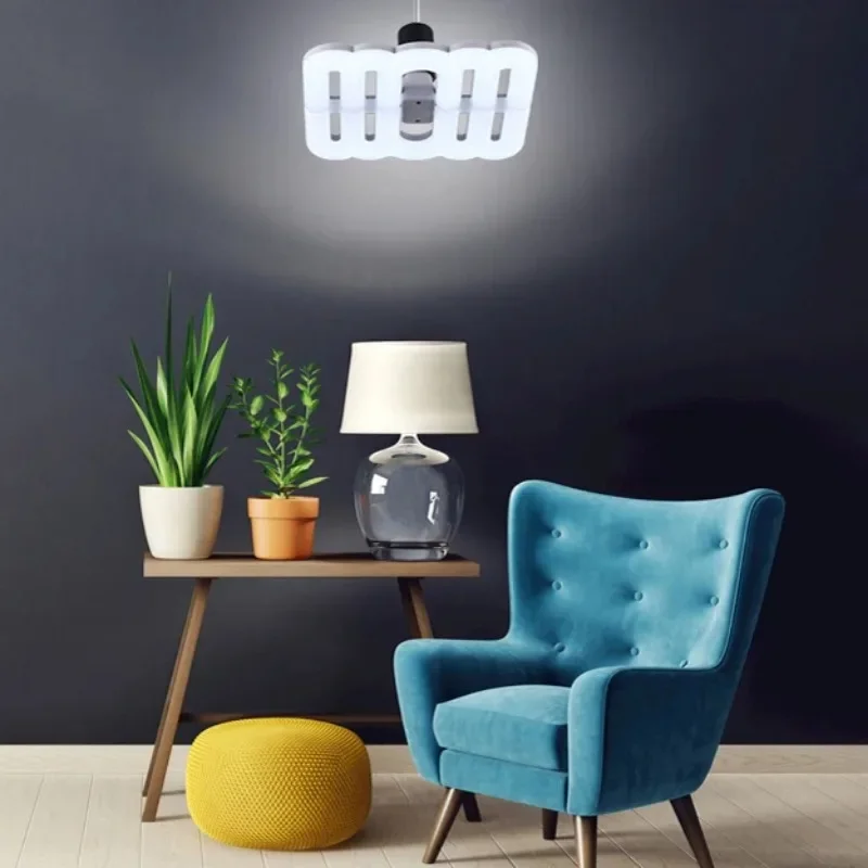 40W 60W LED Shop Light E27 Large Area Lighting Daylight Deformable Garage Lights Ceiling Easy Install Multi Position