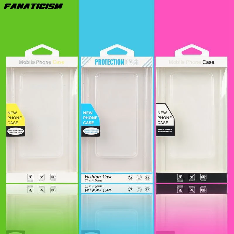 

Mobile Phone Case Packaging Box For Apple 16promax 4.7-6.9 Inch Neutral PVC White Cardboard Xiaomi Huawei Phone Cover Box