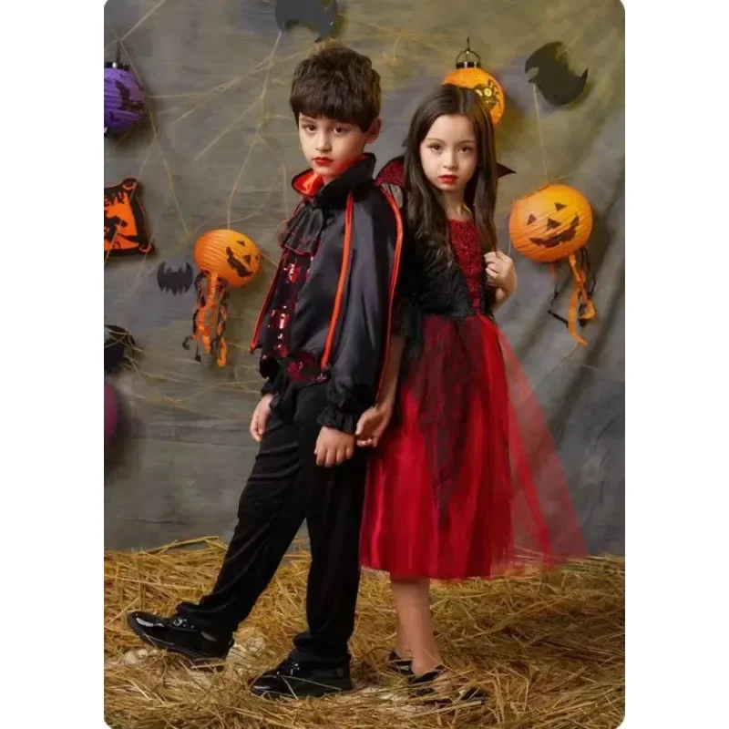 Costume de Vampire pour Fille et Garçon, Tenue de Princesse, Cosplay, Boule, Elfe, Halloween