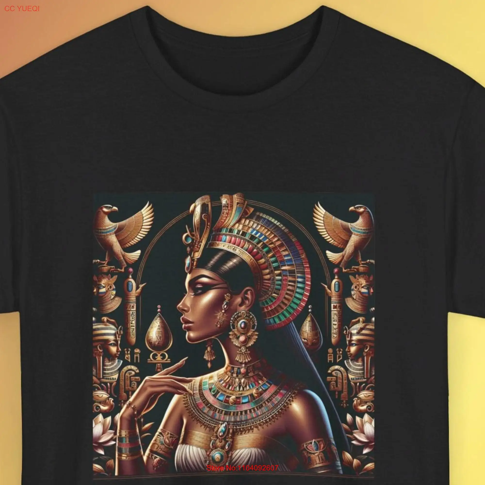 Queen Nefertiti Egyptian T Shirt 100 Cotton Ancient Egypt Art Bold Pharaoh Design Historical Fashion Apparel for History Lovers