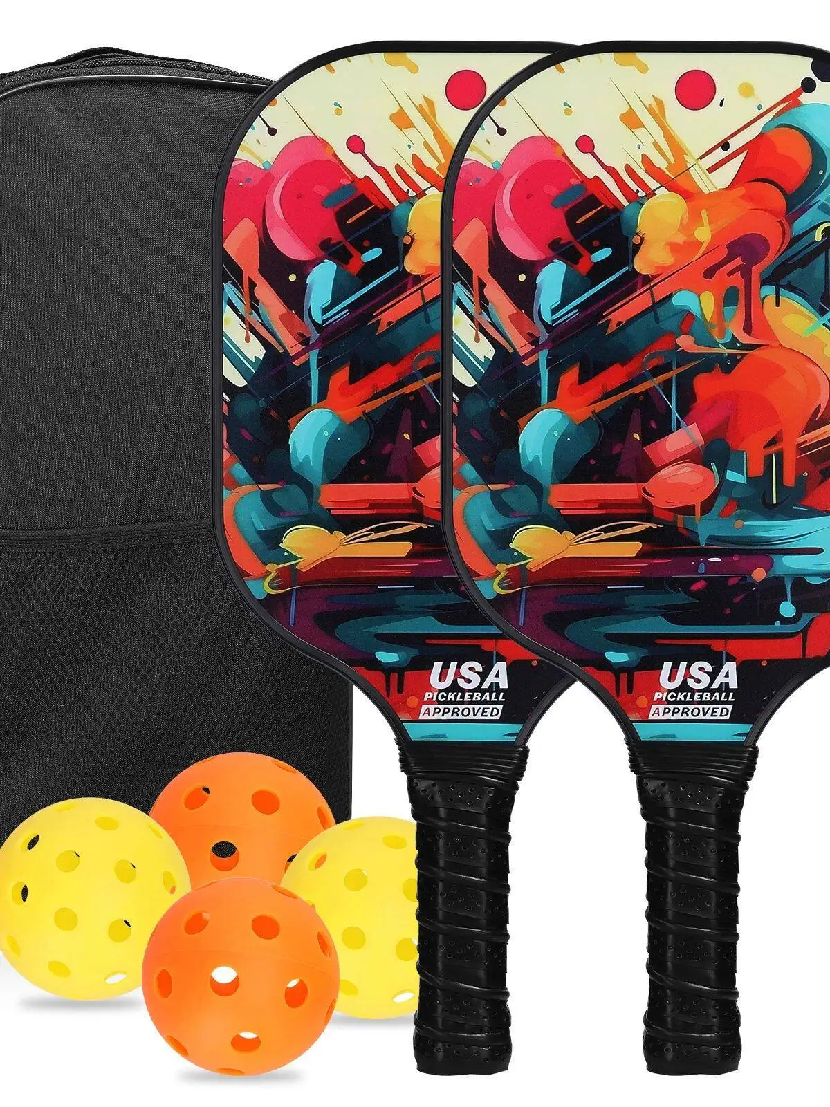 set-di-racchette-da-pickleball-in-fibra-di-vetro-set-di-2-paddle-da-pickleball-senza-marchio-registrato-kh494149-pre-2011-accessori