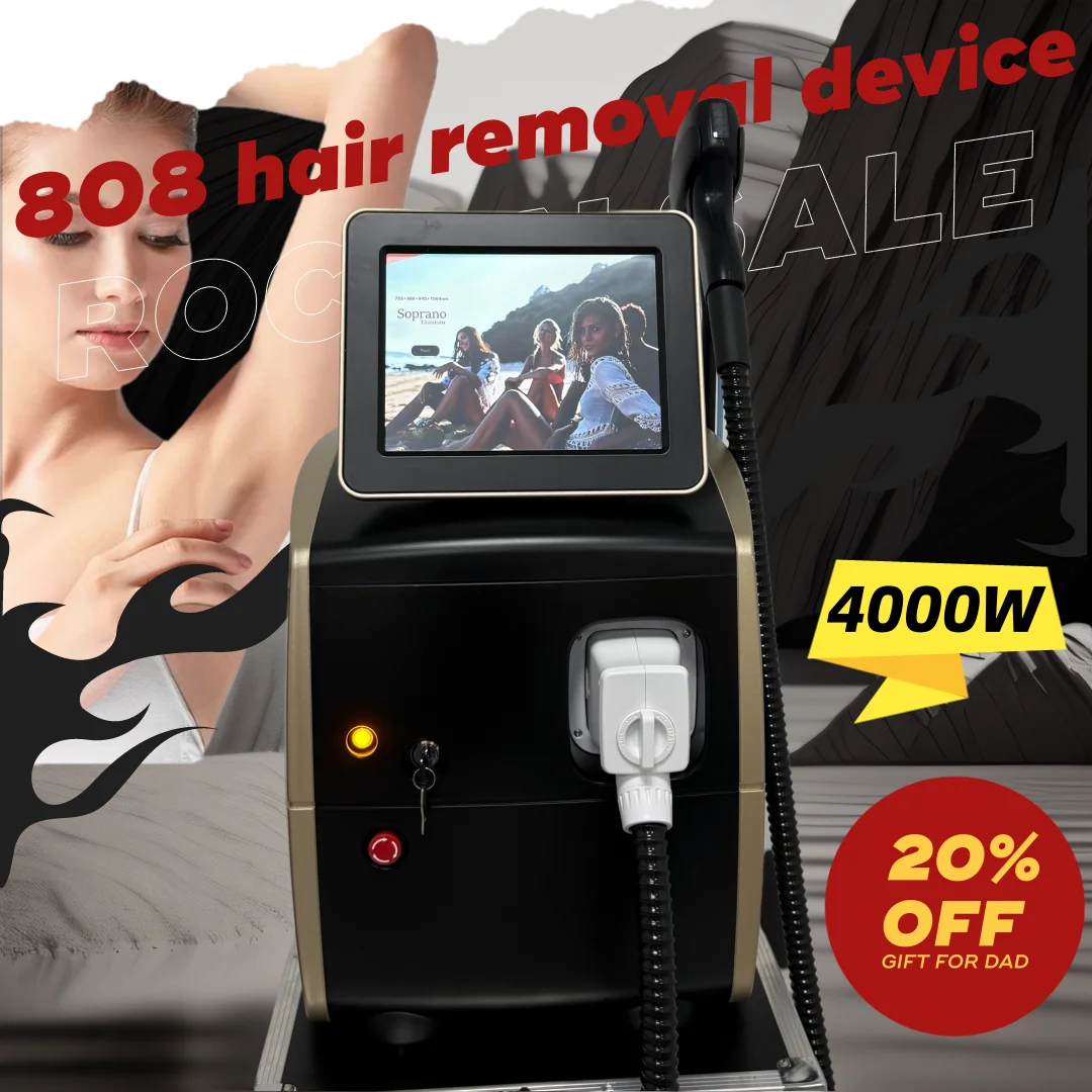 

4000W Freezing Point Private Parts Body Face 808nm Diode Laser Hair Removal Machine Permanent Painless Epilator