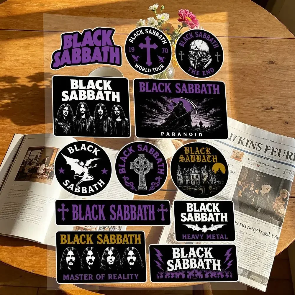 B-Black Sabbath Stickers Moto Sticker Auto Body Bumper Windows Motorcycle Laptop Walls Vinyl Decal Car Tuning Accessories view 3