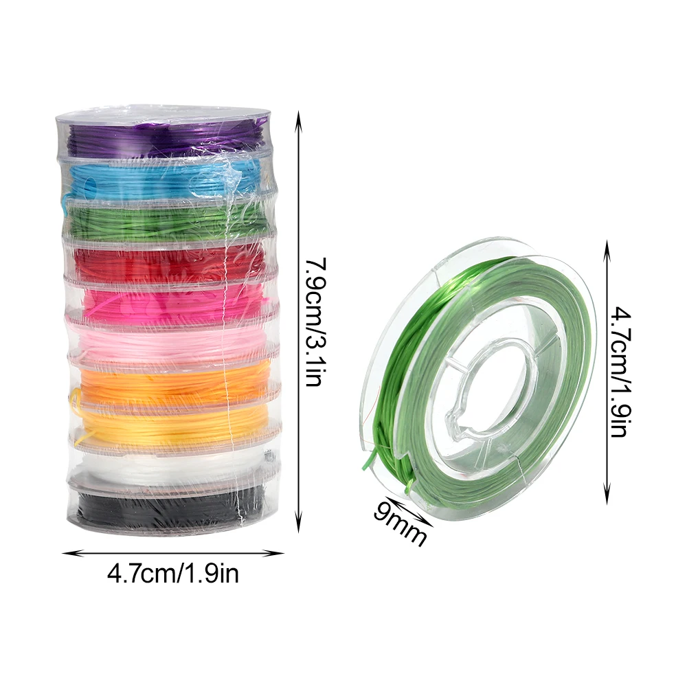 مطاطا تمتد كريستال سلسلة الحبل مختلط لون عشوائي حبل DIY بها بنفسك اليدوية صنع المجوهرات سوار الديكور الموضوع الملحقات #2