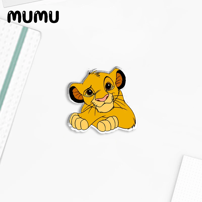 2024 New The Lion King Lapel Pin Simba Acrylic Brooches Handmade Epoxy Jewelry Shirt Bag Badge