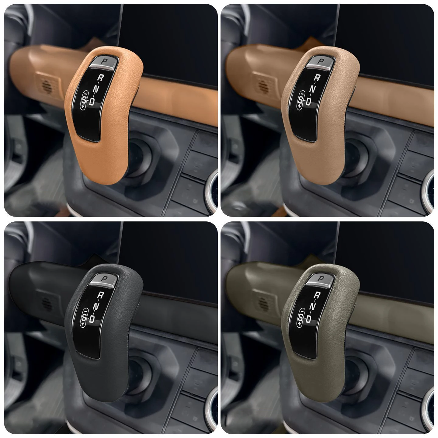 

Gear Shift Knob Cover Leather Stick Interior Trim For Land Rover Defender 2020-2025 Car Accessories Auto