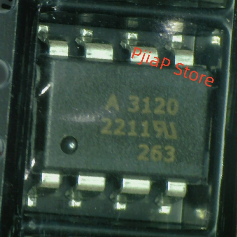 10pcs 100% New Original   HCPL-3120-500E   A3120  SOP8