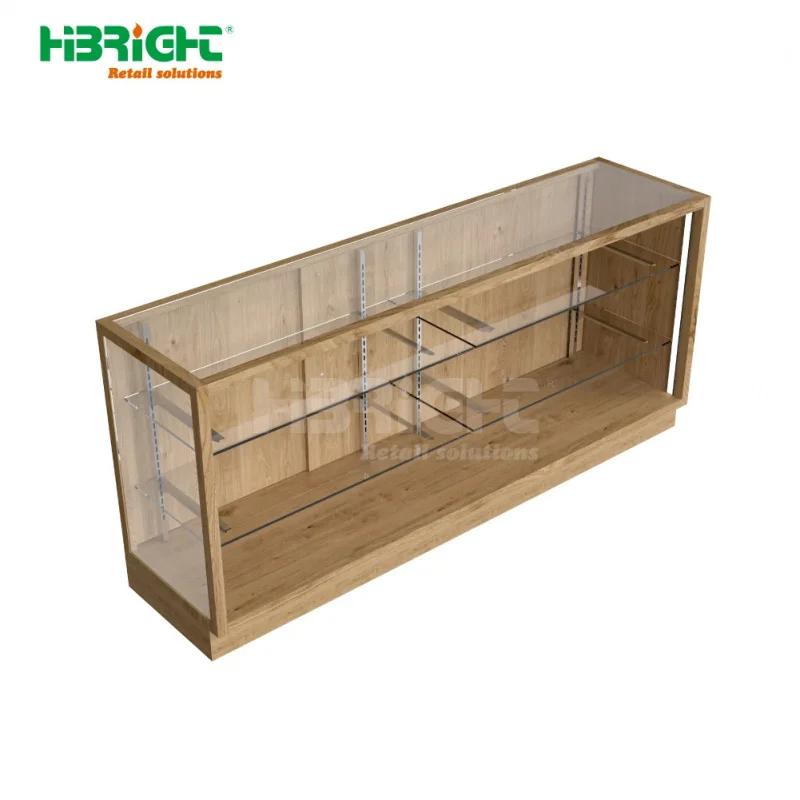 custom.Customized Size Heavy Duty Metallic Wooden Metal Multi-functional Single-Sided 5 Shelves Freestanding Supermarket Use 80k