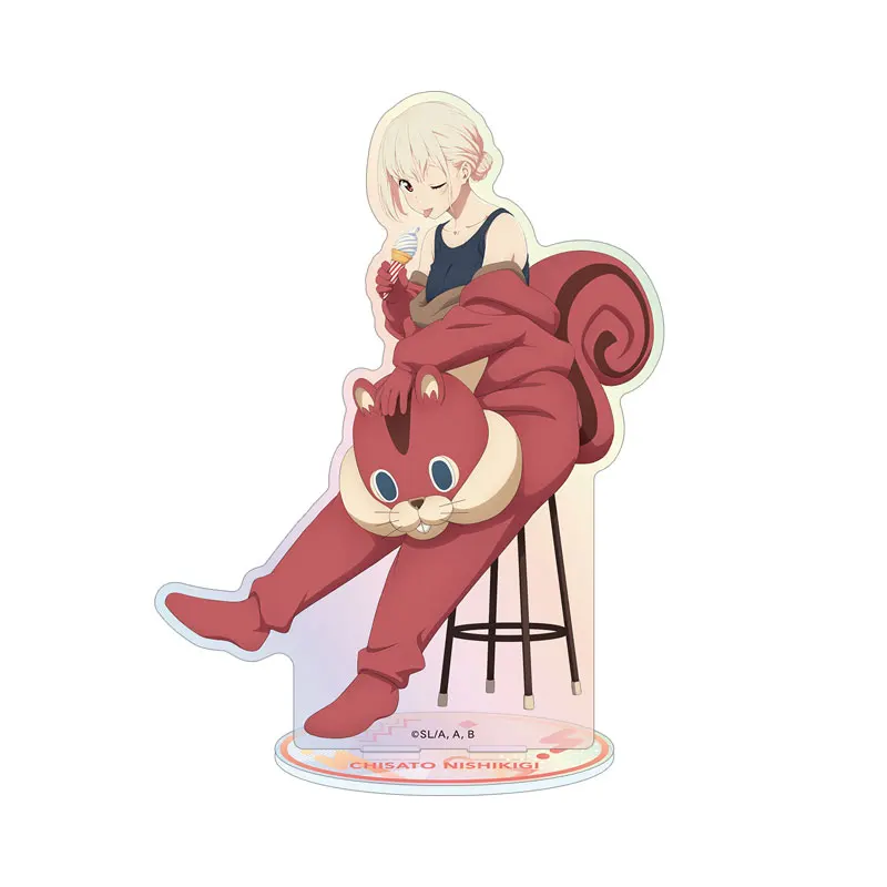 Anime Lycoris Recoil Chisato Nishikig Takina Inoue Acrylic Stand Model Plate Keychains desk decorations Fans Gifts