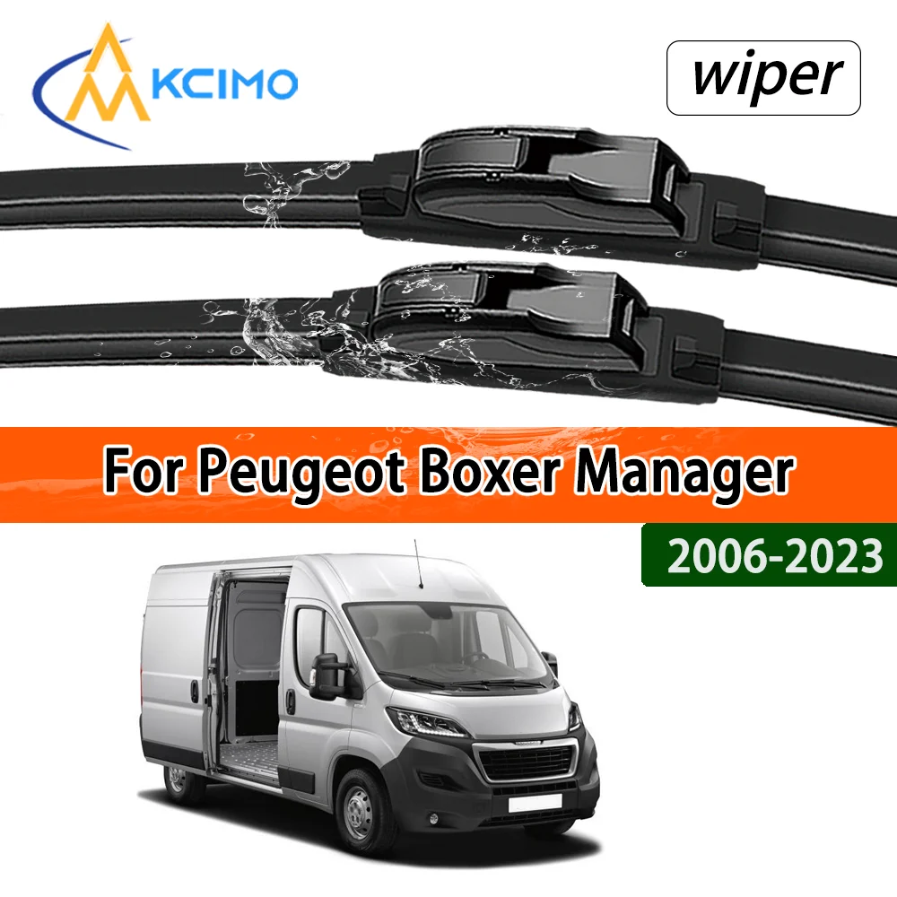 Juego de limpiaparabrisas delantero para Peugeot Boxer Manager Citroen Jumper Fiat Ducato 2006-2023 2007, accesorios para limpiaparabrisas y ventana