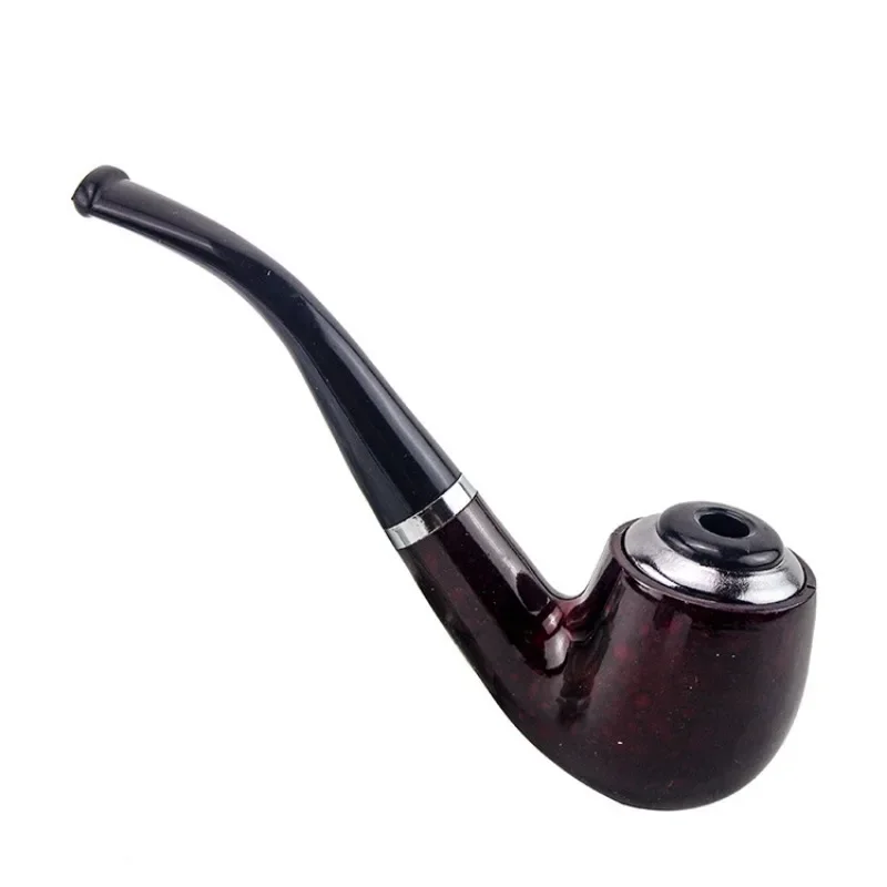 Ebony Wood Pipes for Smoking Bent Type Pipe Accessory Carving Pipes Smoke Tobacco Cigarette Acrylic Holder Oil Burner Pipe