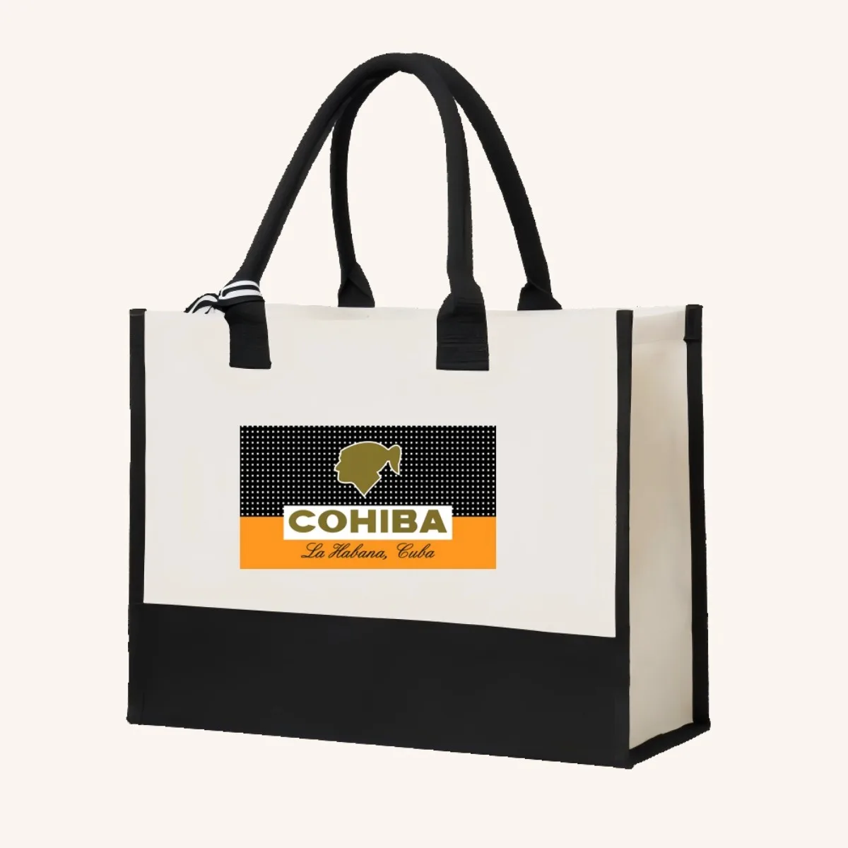 السيجار الكوبي لا 2026 وصول جديد موضة عملية واسعة قابلة لإعادة الاستخدام حمل حقيبة نمط طباعة 2 لهجة الثقيلة كبيرة #4