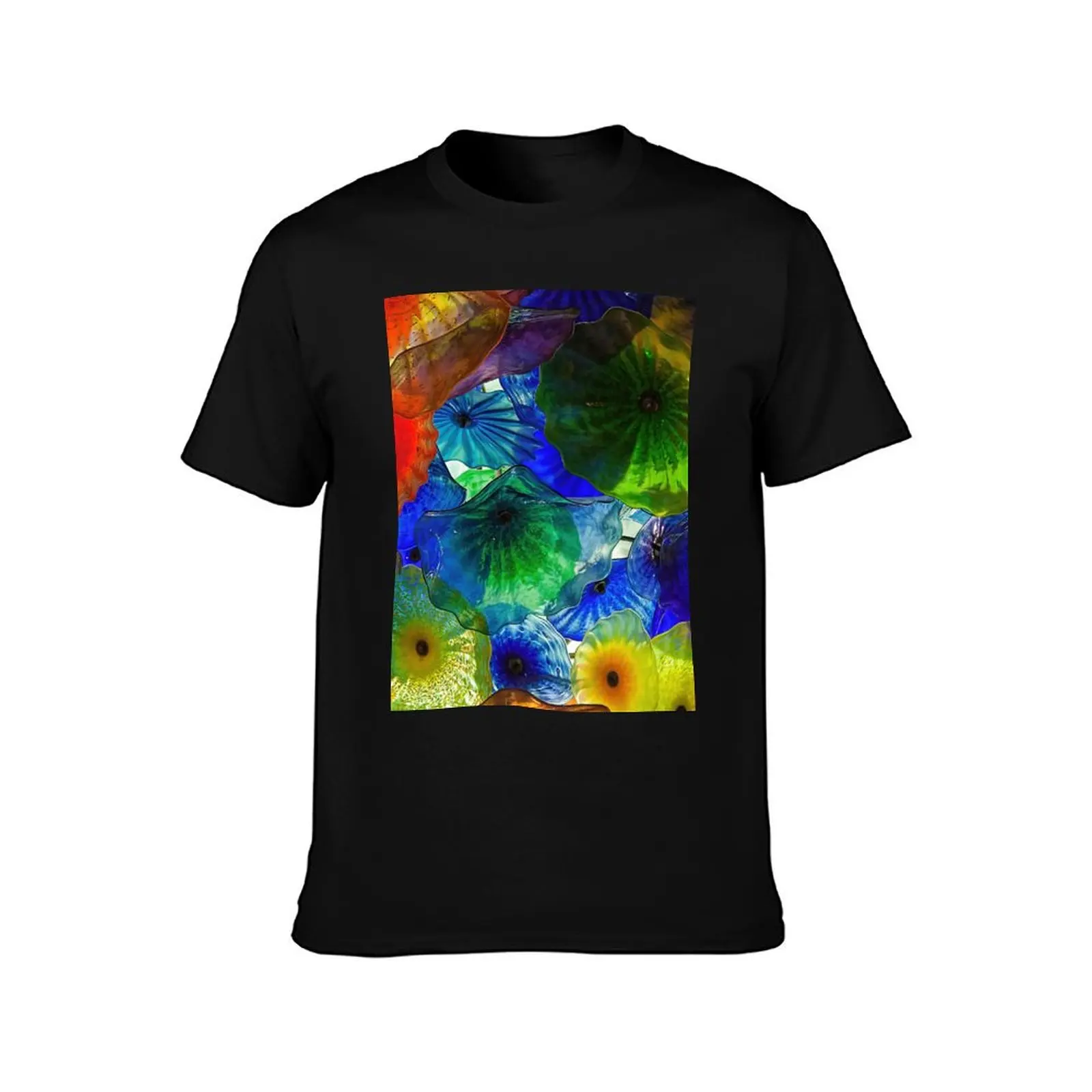 Ornamental glass flower display Bellagio Las Vegas T-Shirt Summer Casual Cotton Tee Oversized Streetwear Tops 100% Cotton