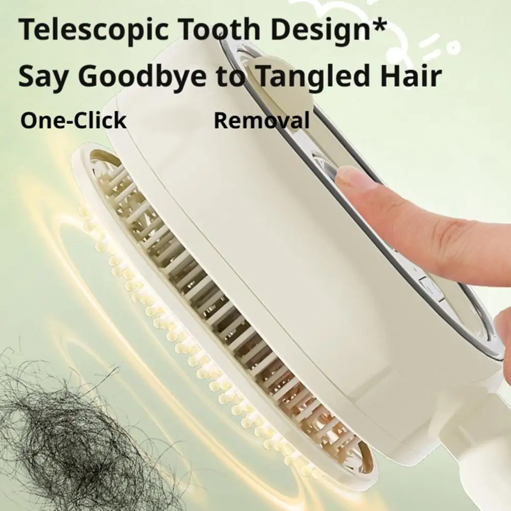 Electric Spray Hair Brush Rechargeable Steam Comb Air Cushion Massage For Fluffy Hair Straightening Anti-static Scalp Massager - view 5