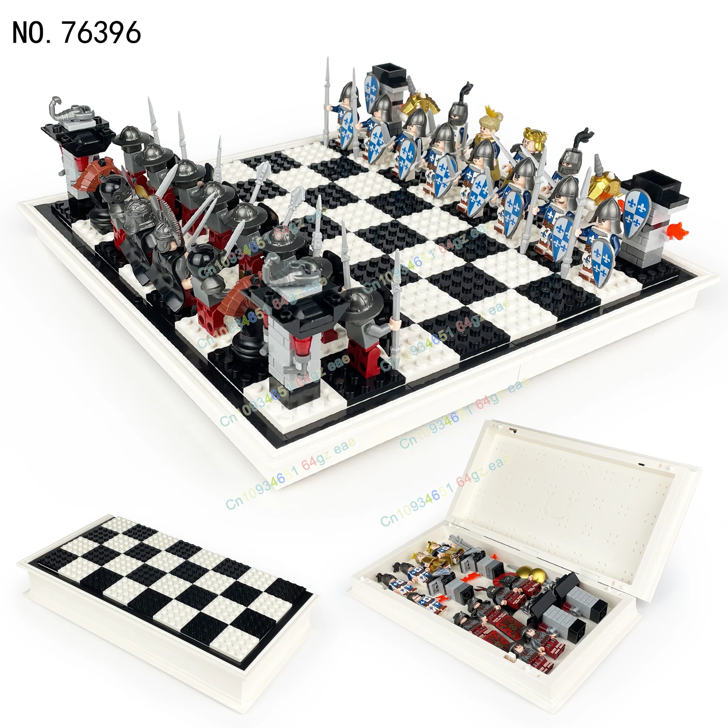 

Military War Soldiers army Chess Sets MOC International Chess Chessboard game Scene Building Blocks Toys Christmas Gifts 76397