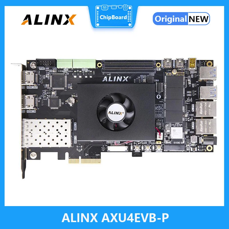 

ALINX AXU4EVB-P: Xilinx Zynq UltraScale + MPSoC XCZU4EV FPGA Board PCIe3.0 H.265 Car ADAS Vitis-AI