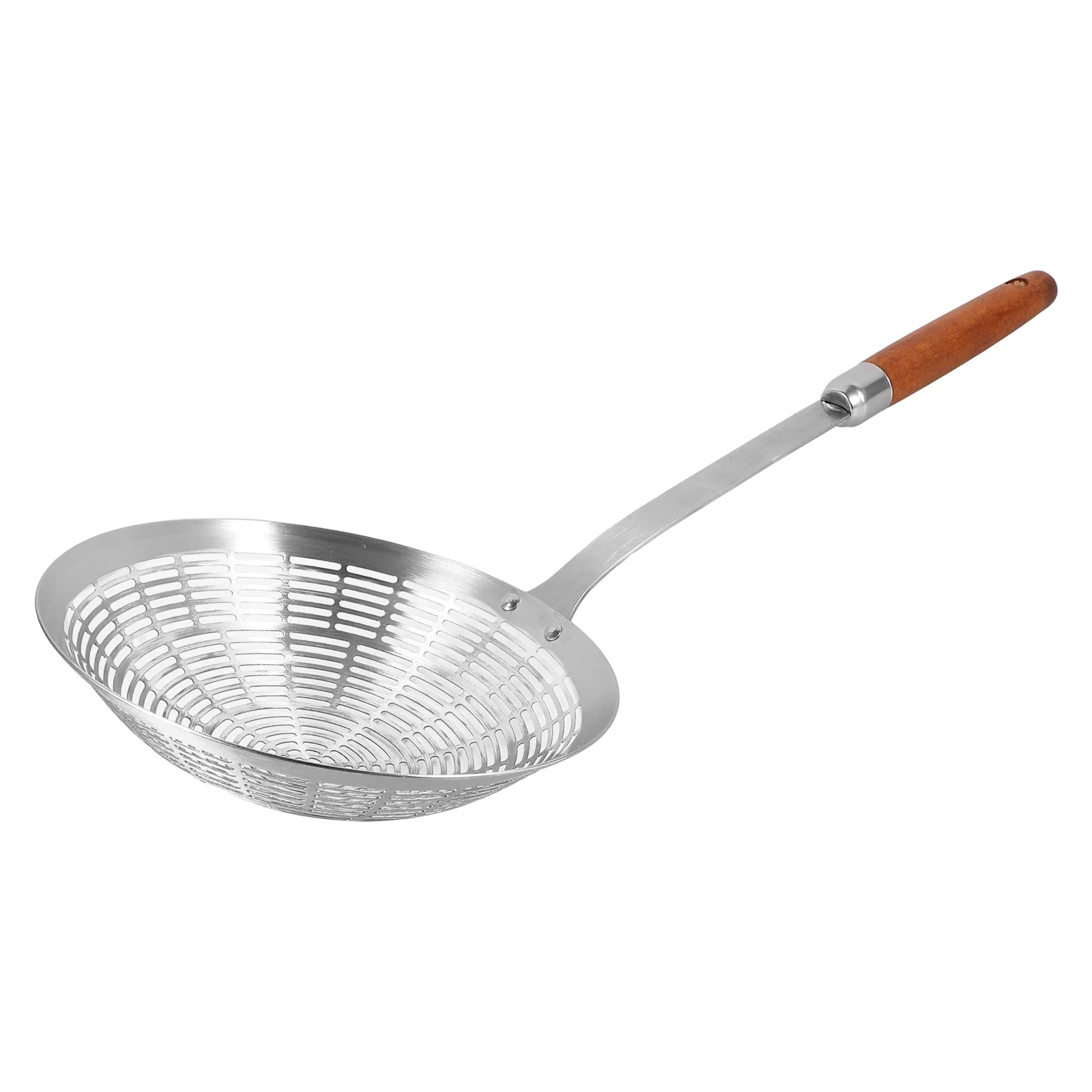 Cuchara ranurada grande de acero inoxidable, cuchara coladora resistente al calor para escurrir Pasta, verduras, frutas, colador de cocina