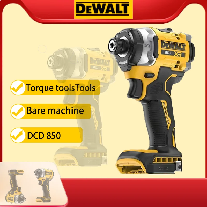 DEWALT DCF850 pilote d'impact pilote électrique 20V batterie au Lithium batterie sans brosse tournevis outils à couple élevé 구