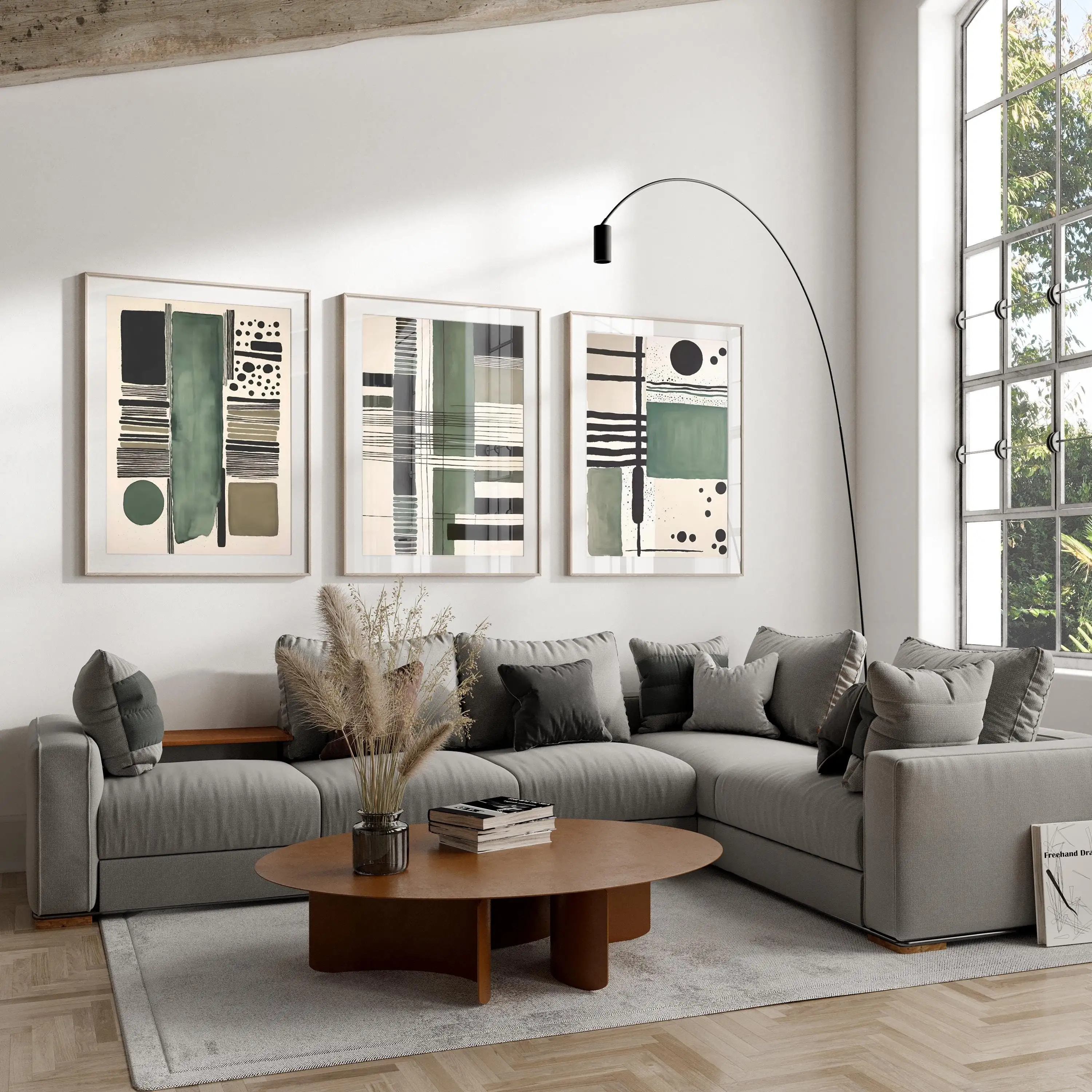 Impresiones Abstractas en Verd - Home Decor Frames reseña y precio