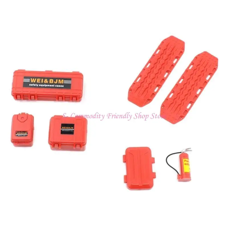 

85AE 1:18 Scale Extinguishers Oil Drum For TRX4M SCX24 Remote Car Models