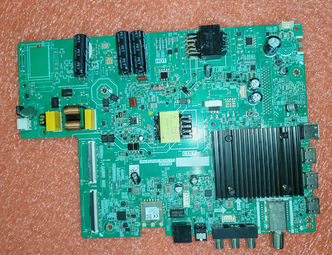 TPD.RT2874T.PC781(T) 4RT874B Three in one WiFi network TV motherboard for  81--92v  90w