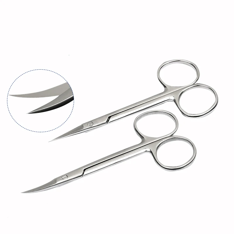 Medical scissors Stainless steel ophthalmology professional straight tip curved tip express sharp department stitches removal sm