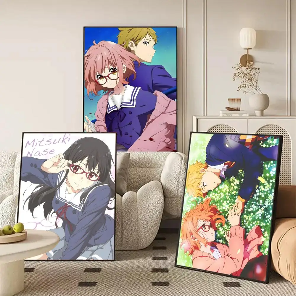 B-Beyond The Boundary ANIME Poster Self-adhesive Art Waterproof Paper Sticker Coffee House Wall Decor