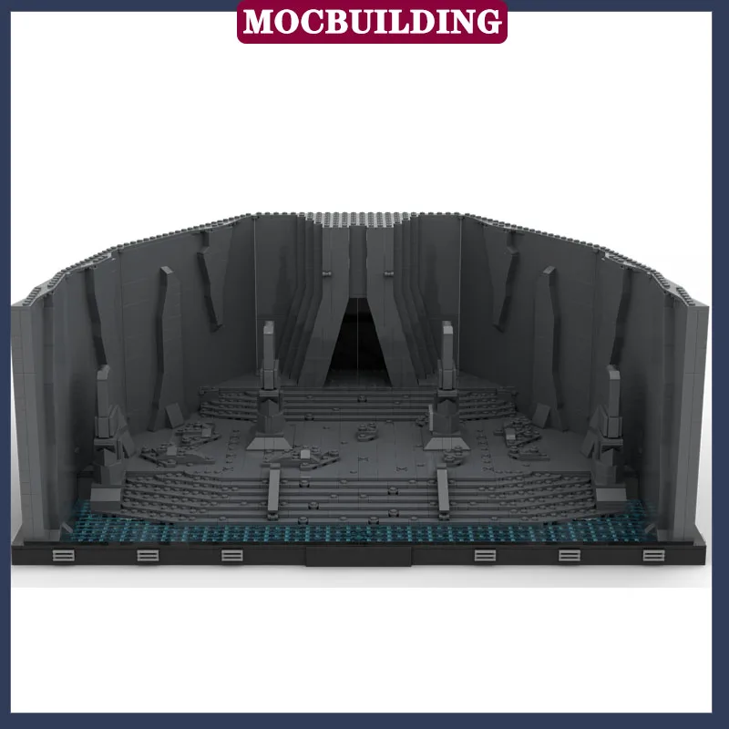 MOC Space Movies Scene Ruins Model Building Block Assembly Rock Collection Series Toy Gifts