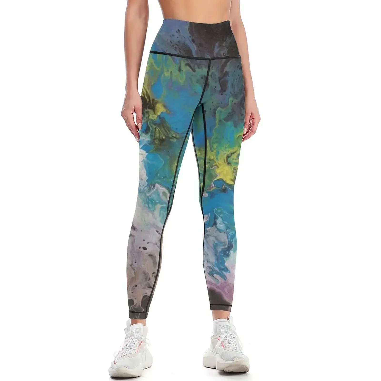 Colour Bursts Through II Leggings legging gym sport pants Women's tights Sportswear woman gym Womens Leggings