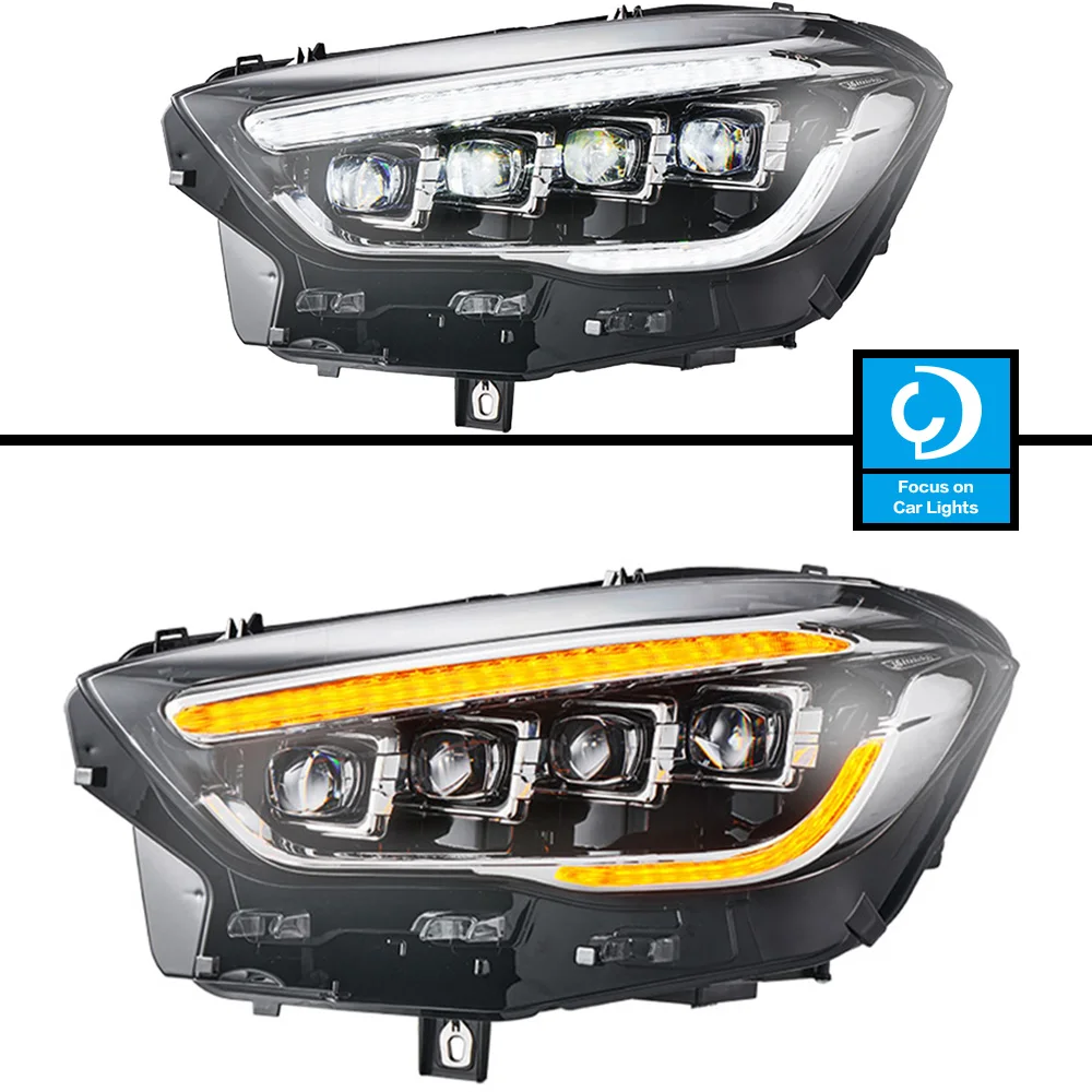 Car Front Headlight For Benz GLA200 220 260 LED Headlights 2020-2022 Styling Dynamic Turn Signal Lens Automotive Accessories