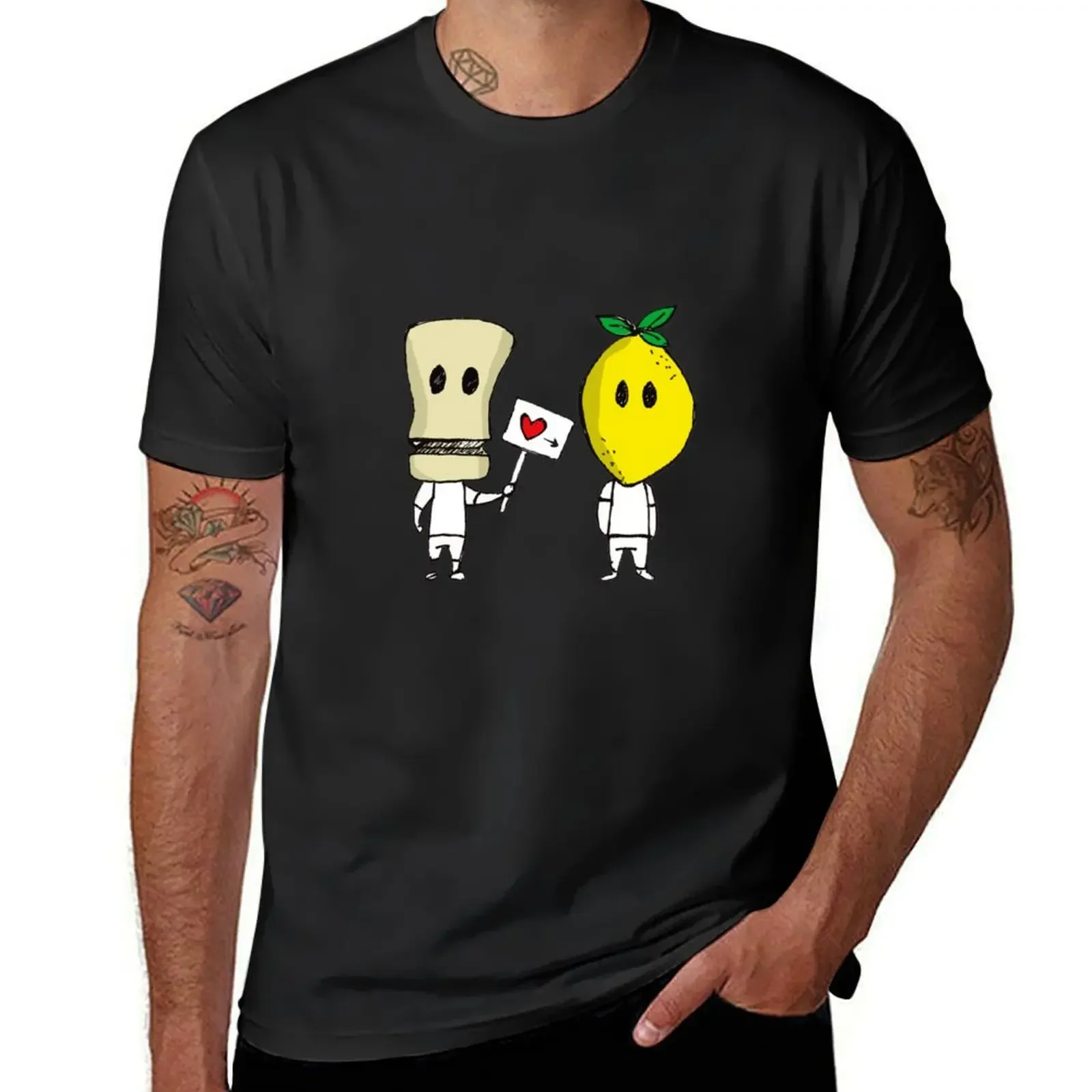 

Lemon Love T-Shirt cheap stuff Personalized t-shirt Short sleeve tee summer top t shirt men 100℅ cotton