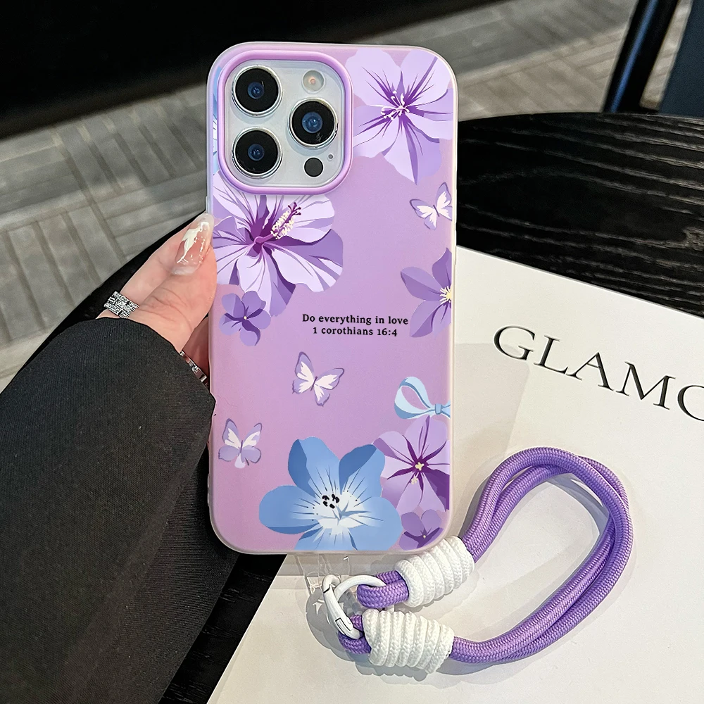 Fioletowe Kwiaty Motyle 2w1 Et – Phone Cases Purple recenzja i cena