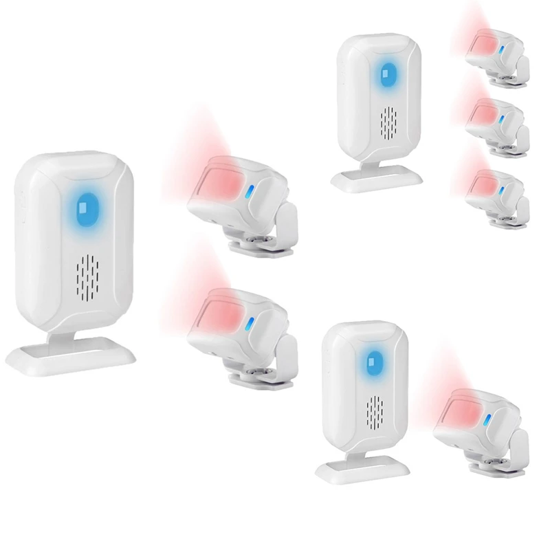 Wireless Home Security Infrared PIR Motion Sensor Detector allarme Bell Entry Alert System Shop Store Welcome Chime