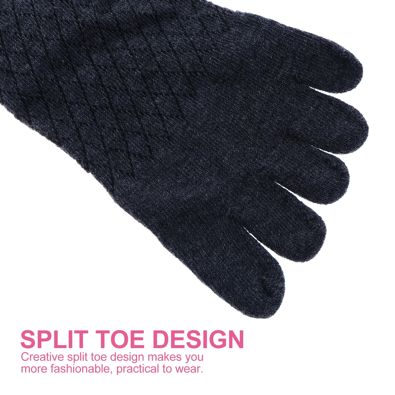 Calzini sportivi con punta da badminton in cotone per uomo - punta alla caviglia, dita sportive a piedi nudi