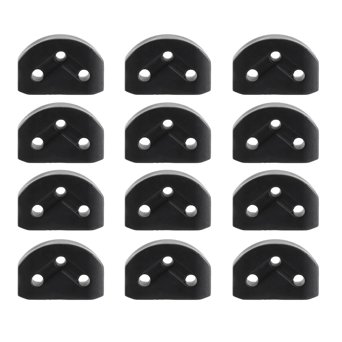 12pçs rolos de guitarra clássica, guias retentores de árvores de cordas, fechaduras de cordas de guitarra, braçadeira de bloco de porca, preto