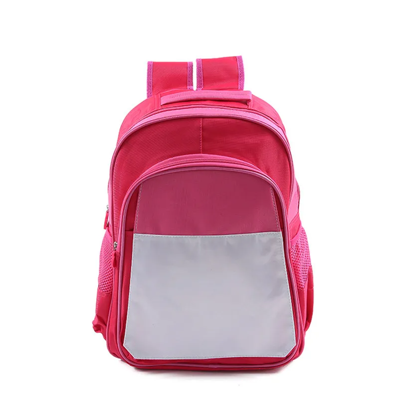 Sublimation Leere Schule Tasche Rucksack für Kinder Kinder Junge Mädchen Große Größe Personalisierte Druck Bookbag Für Student