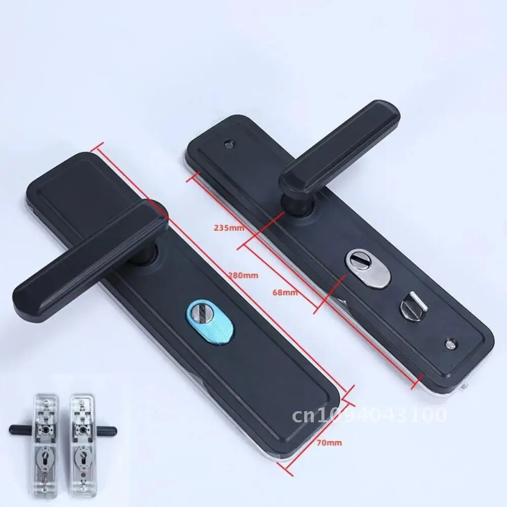 

Universal lock double-sided lined door handle, Multi functional anti active pry household anti-theft dual dual door handle fast