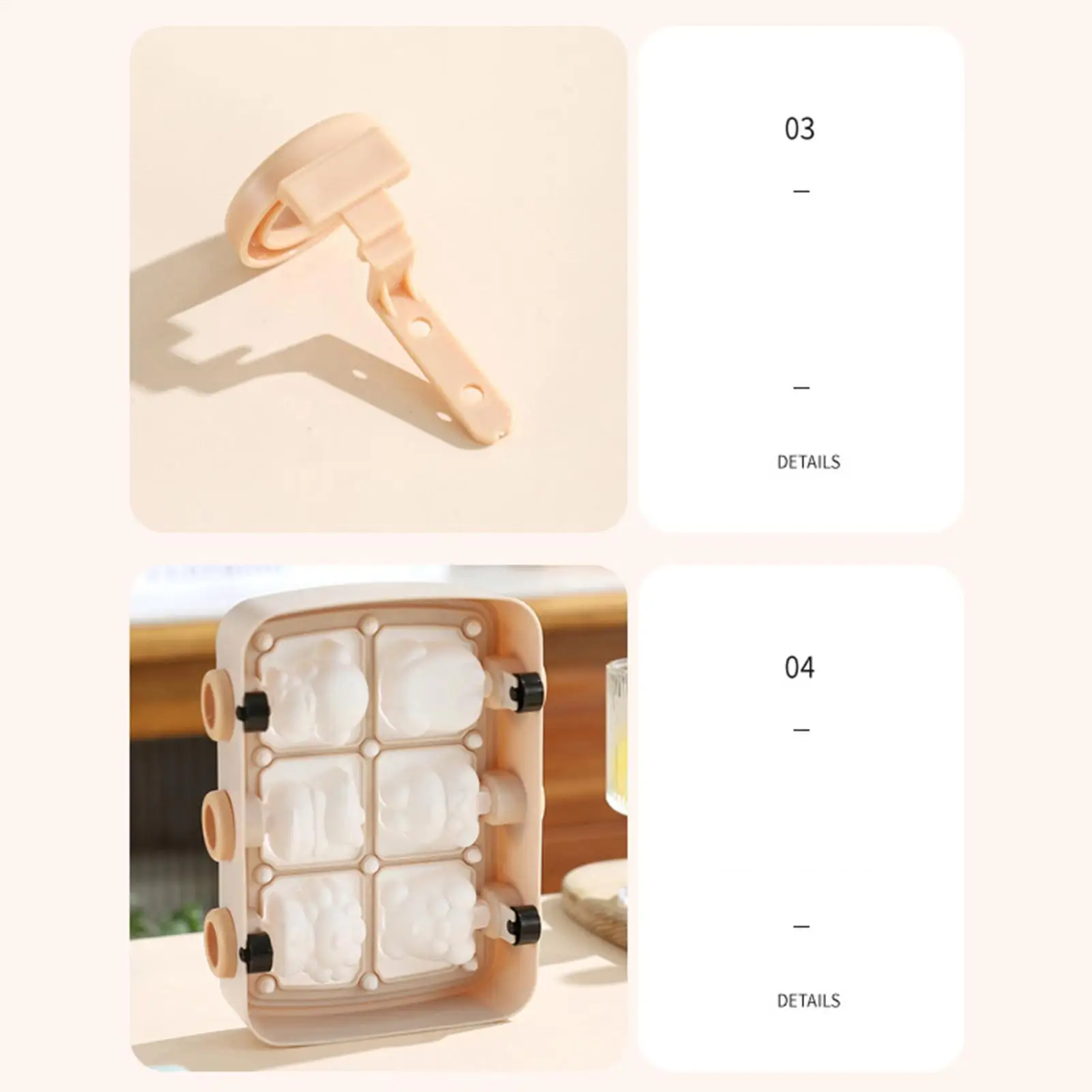 

Формы для мороженого с крышкой, 6-сетка, легкосъемная форма, самодельная морозильная камера для лакомств, поп-форма для фруктов, леденцов, пудинга, йогурта, конфет