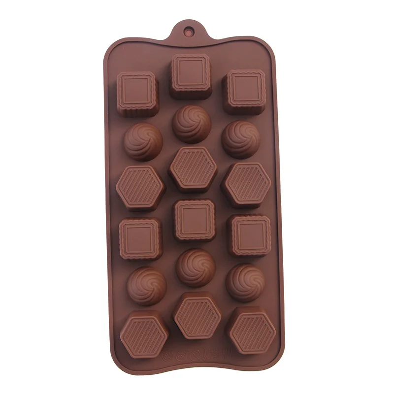 Circle Square Chocolate Mold Handmade Candy Dessert Silicone Mould Baking Tool